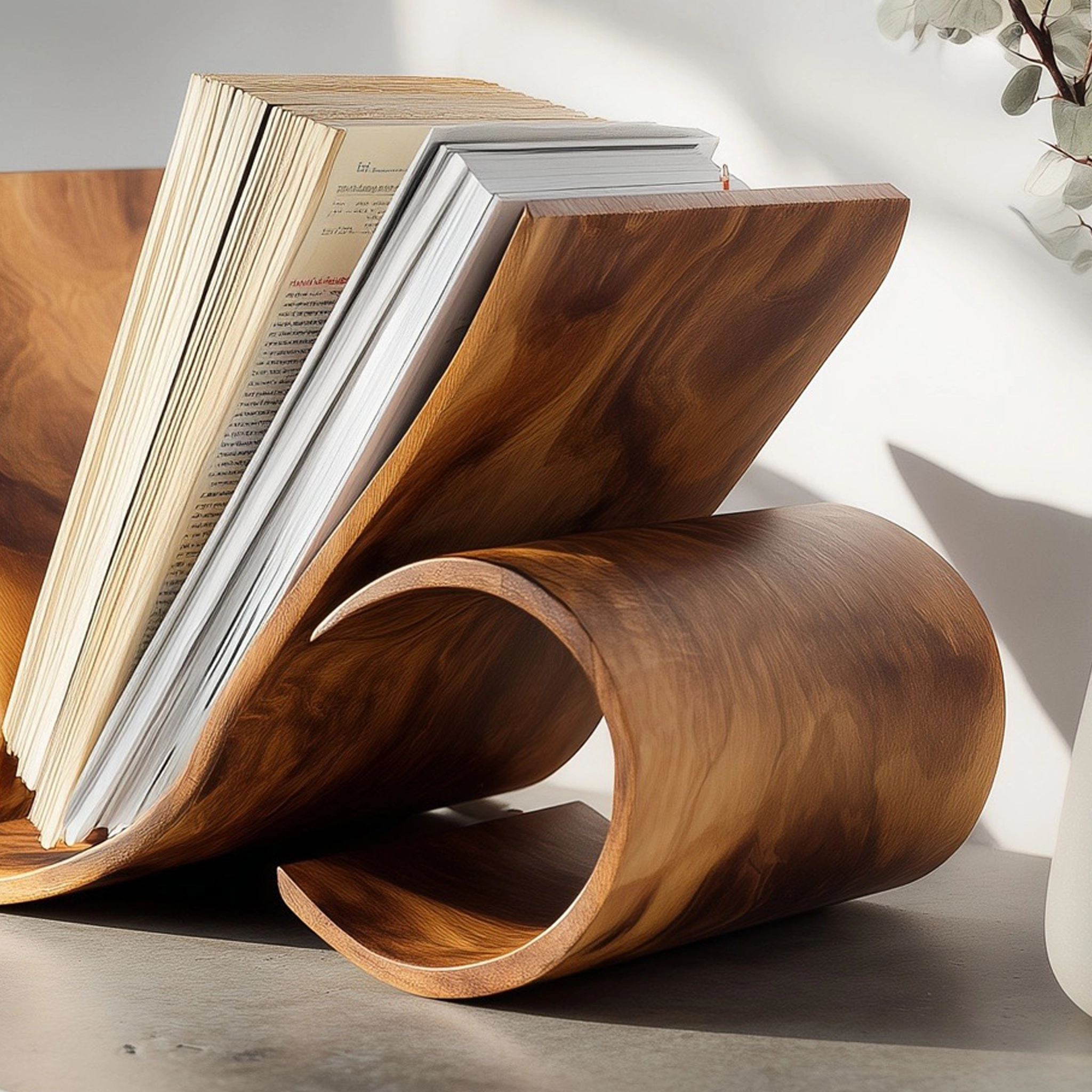 Arcleaf Wooden Book Stand - Image 4