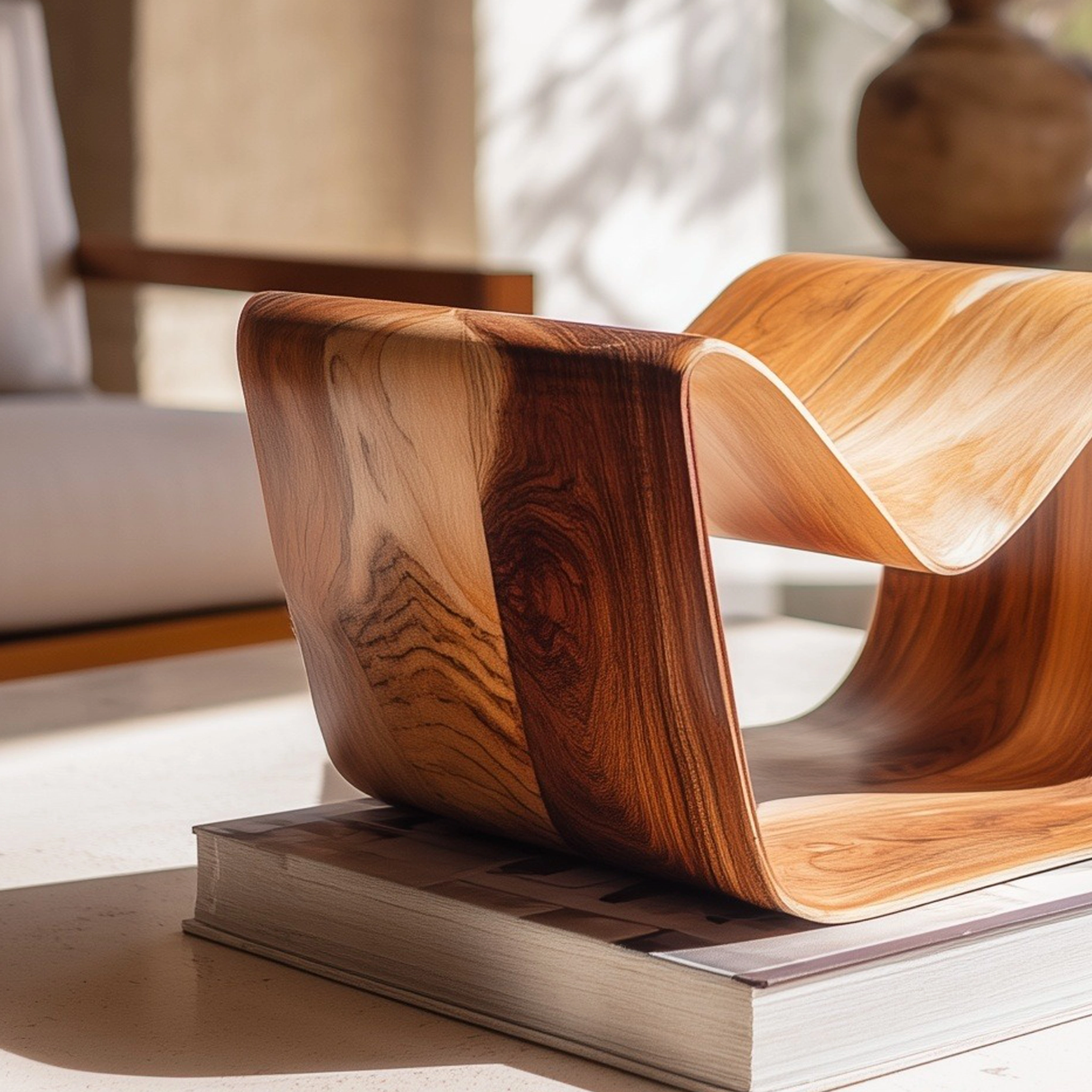 Flowform Wooden Reading Stand - Image 3