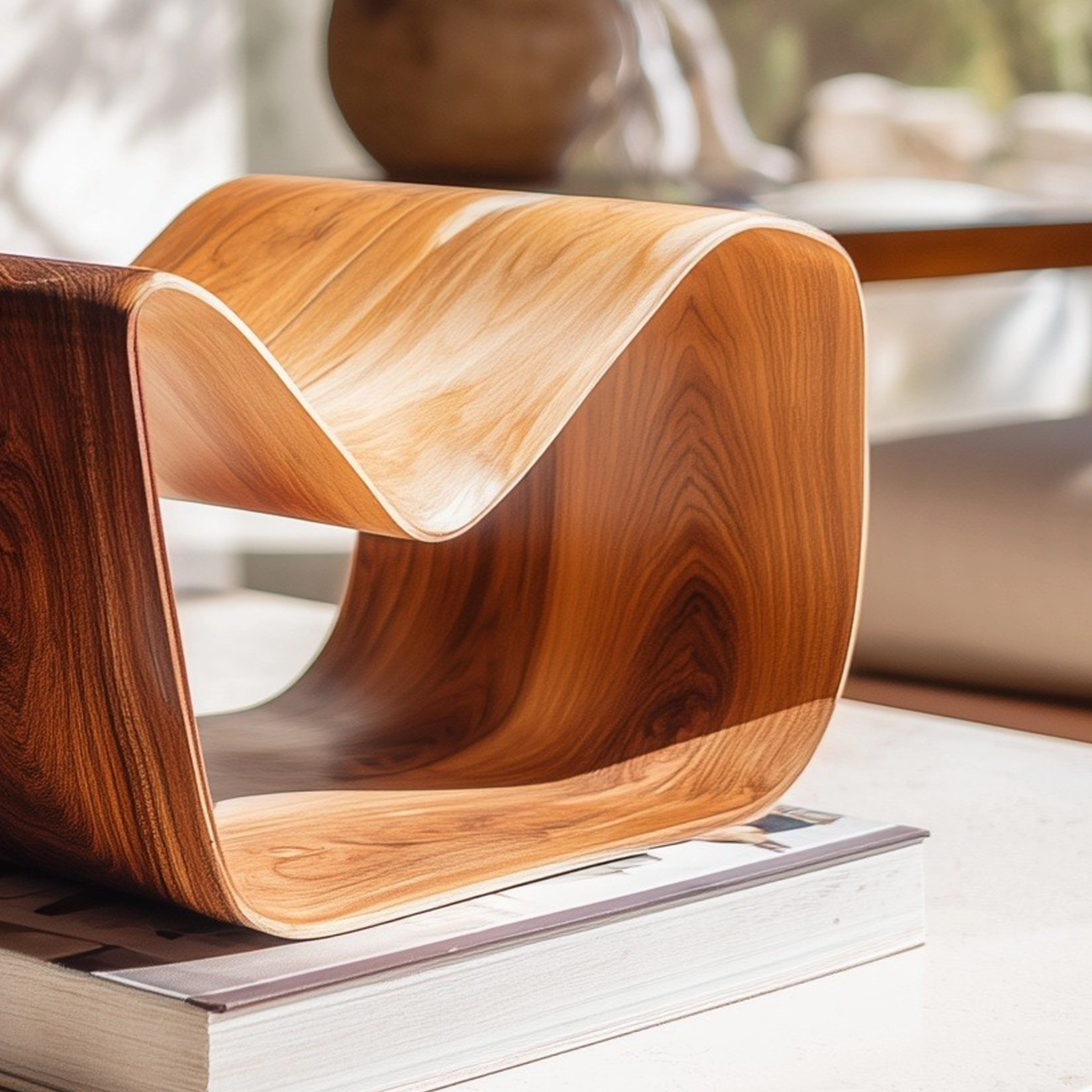 Flowform Wooden Reading Stand - Image 4