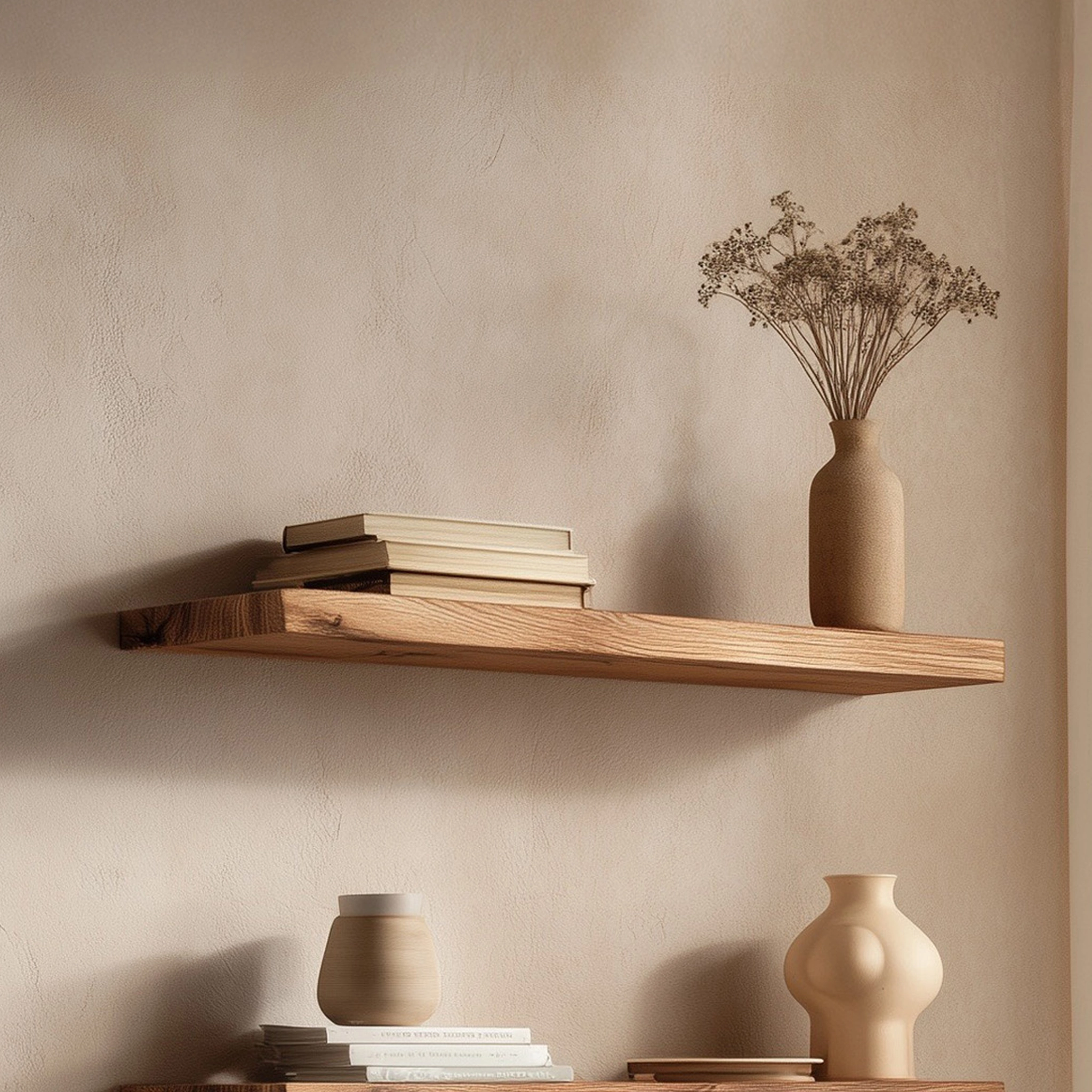 Refined Wooden Floating Wall Shelves - Image 3