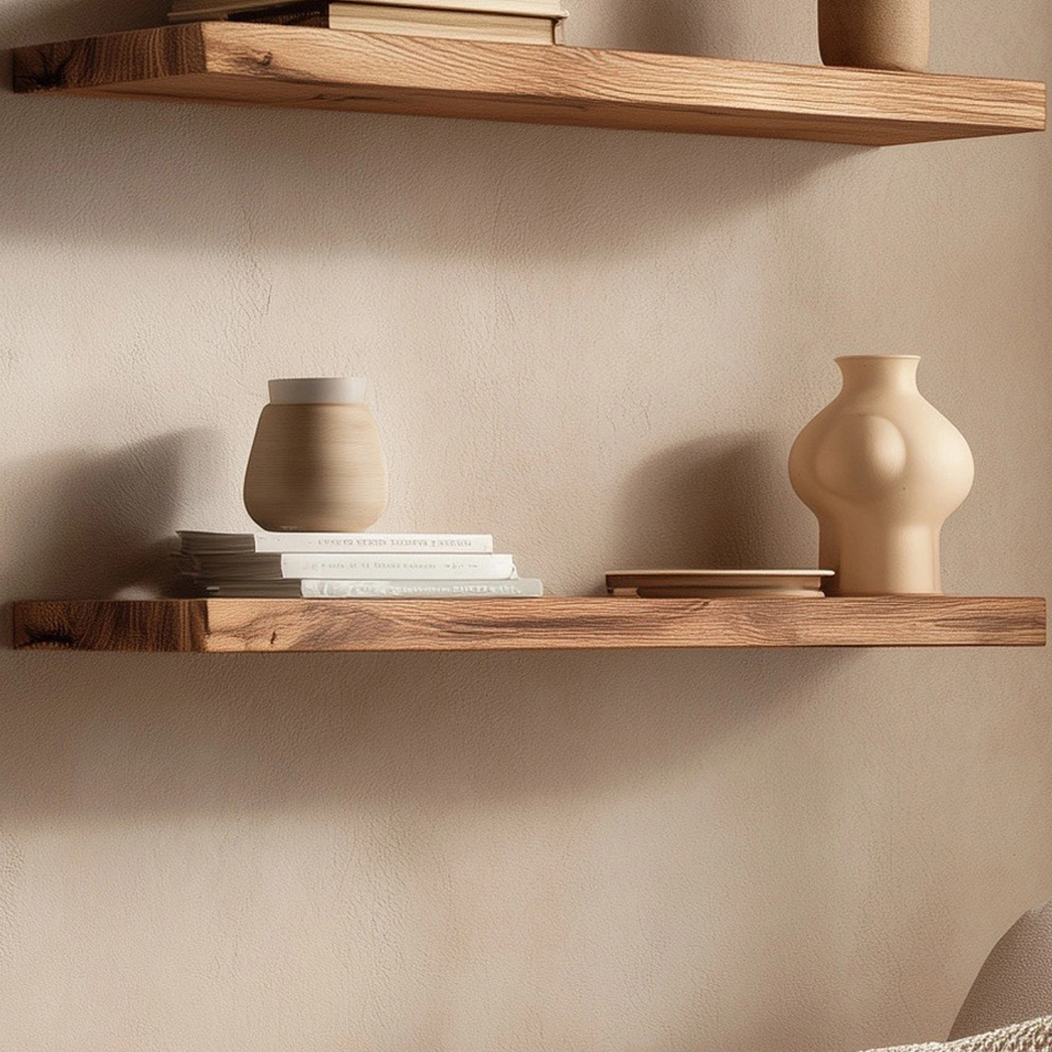 Refined Wooden Floating Wall Shelves - Image 4