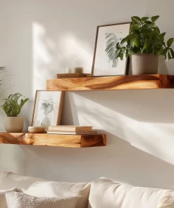 Soft Edge Wooden Floating Wall Shelves