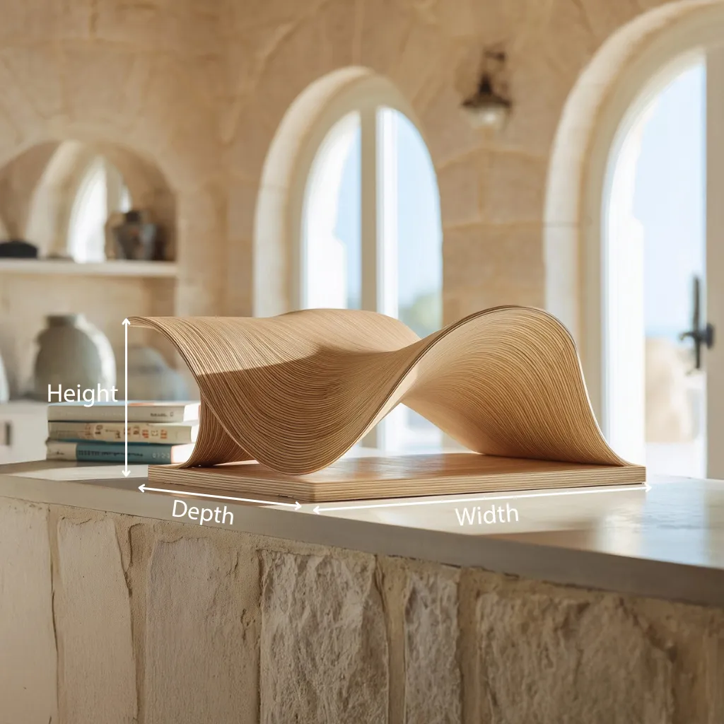 Waveform Layered Wooden Book Rest - Image 5